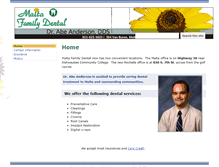 Tablet Screenshot of maltafamilydental.com